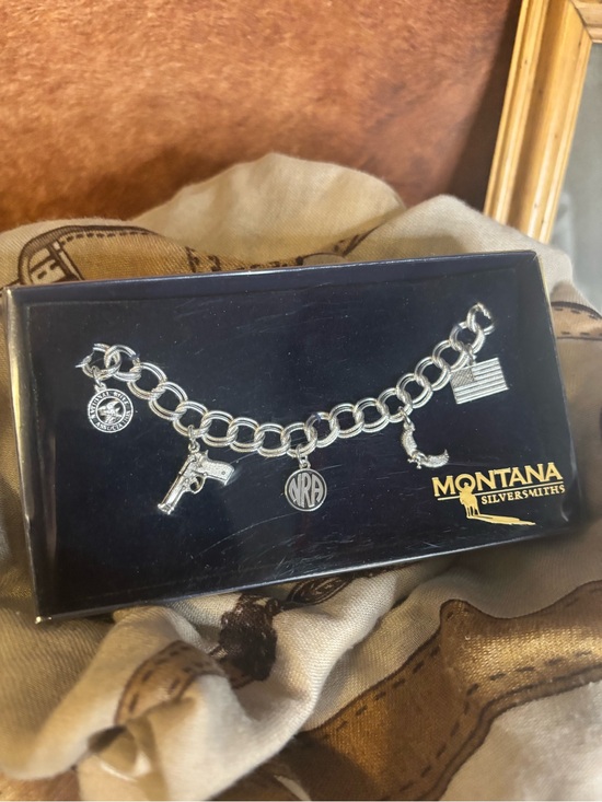 Jewelry - Montana Silversmiths NRA Western Charm Bracelet | Silver Collector Jewelry NIB